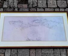 19th Century framed map of Dublin Bay