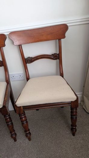 Regency dining room chairs x4