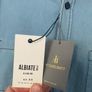 Albiate Denim Shirt Mens Small Blue Cotton Jacques Britt Image 2