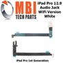 iPad Pro 12.9" Replacement Headphone 3.5mm Audio Jack Flex Ribbon WiFi White Image 3