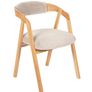 Oak Dining Armchair Plush Upholstered. Any Colouir or material Image 10