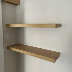 Two floating shelves
