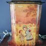 Antique Art Deco Vase Biscuit Tin c.1915-20 Image 4