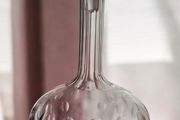 Antique Victorian Clear Glass Decanter with Original Stopper