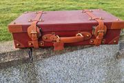 Leather suitcase