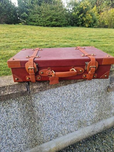 Leather suitcase