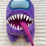 Toikido Among Us Impostor Purple Monster Stuffed Toy Plush approx. 30 cm. Used Please see photos Image 2