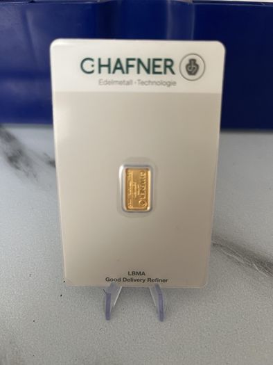 1gram Fine 9999 Gold Bullion C.Hafner Bar.