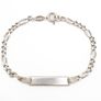 925 Italian Silver Bracelet Engraved Larra Image 2