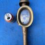 Old brass coach lamp Image 2
