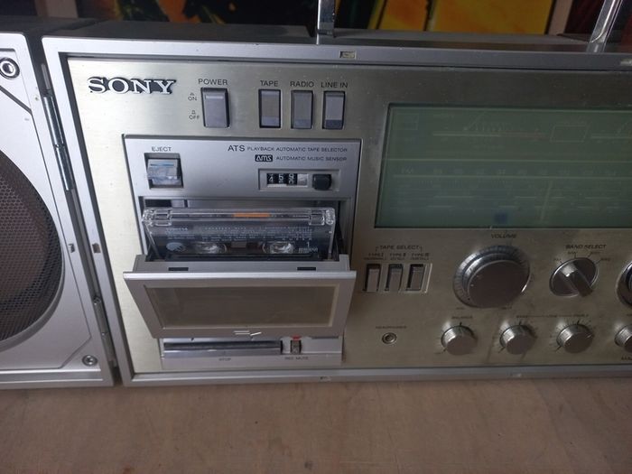 Vintage Sony Boombox Stereo working