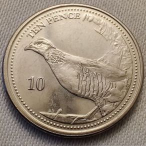 Gibraltar 10 Pence 2020 AB Rare coin