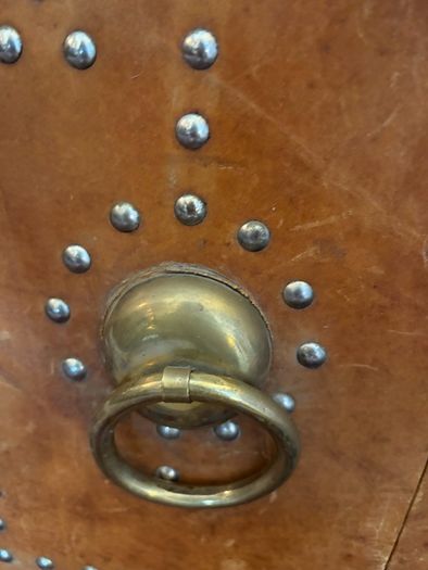 Moroccan Leather Vintage Mirror