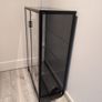 Ikea Rudsta black glass shelving unit Image 5