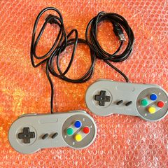 Pair of wired USB SNES controllers. PC MAC SWITCH