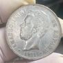 Spain Silver 5 Pesetas 1871 (74) Amadeo I Image 2