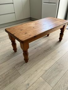 Solid wood coffee table