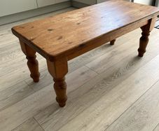 Solid wood coffee table