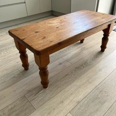 Solid wood coffee table