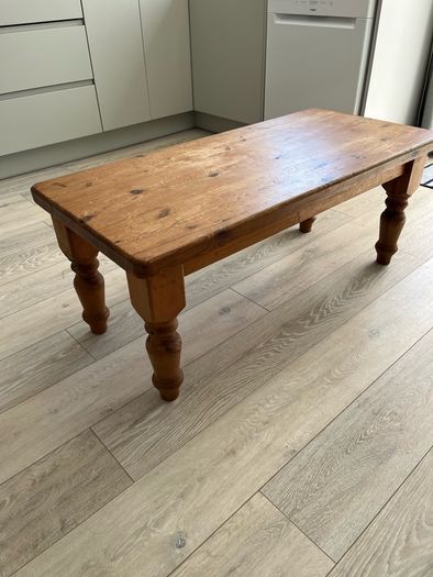 Solid wood coffee table