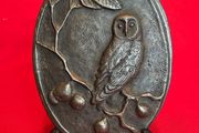 Vintage Irish Owl Wall Plaque  Wild Goose Studio by Kathleen Smyth