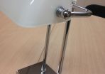 White Bankers Table Lamp
