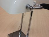 White Bankers Table Lamp