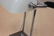 White Bankers Table Lamp