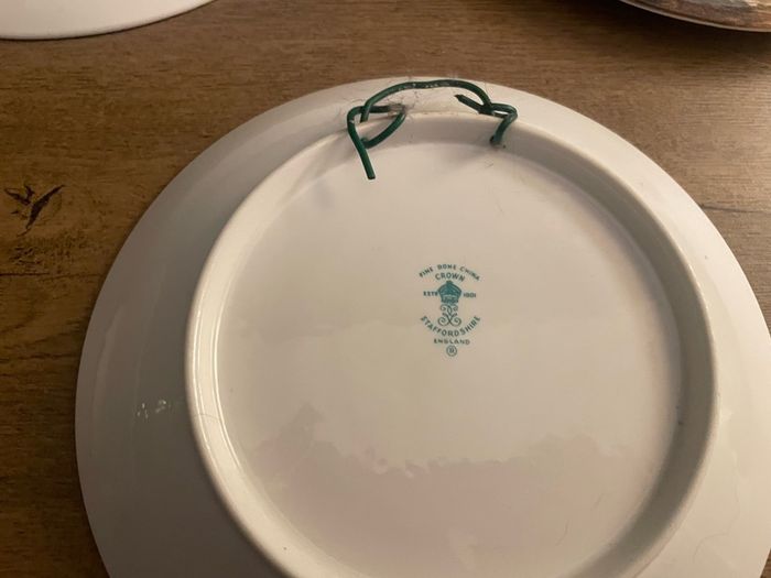 Eight old plates
