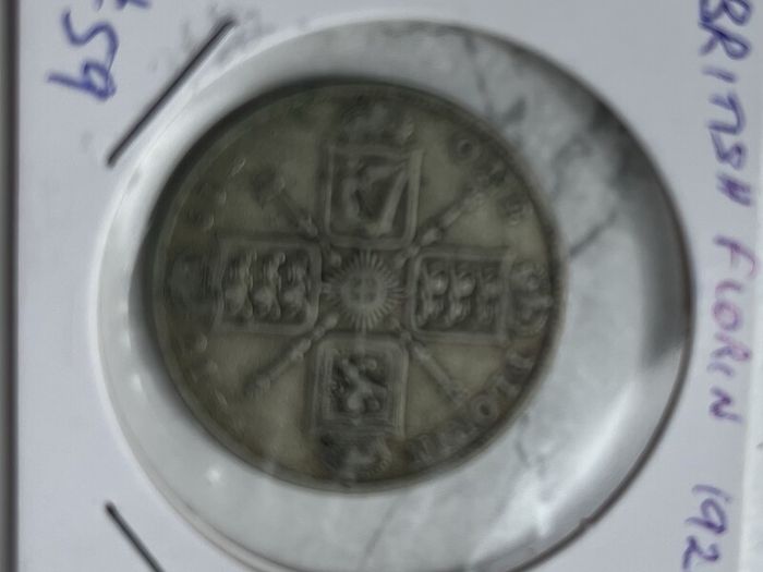 British Florin 1921 (50% silver)