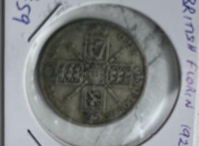 British Florin 1921 (50% silver)