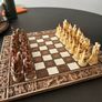Handmade Ceramic Chess Set - Troy vs. Greeks Theme - Greek Artisan Image 2