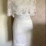 skirt. Cream fab .too big size 16 Image 2