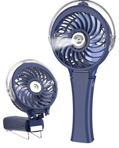 Upgraded Portable Handheld Misting Fan, Rechargeable Personal Mister Fan, Spray Water Mist Fans, Foldable Mini cooling Hand Fans for Summer Beach Travel Concerts, Gifts for Women(Royal Blue)