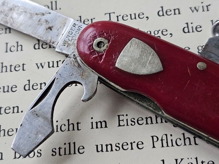 WW2 era Wengerinox Officier Knife Swiss Army Knife Collectable 1940s for Upcycling