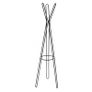 Contemporary Metal Coat Rack Stand | Matt Black | Hat Display | Hall Storage Organiser Image 2
