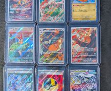 Pokemon TCG 9 Card Collection Page Lot  Meowth IR Victini AR Gold Ultra Ball