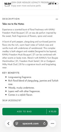 New Kayali Freedom Musk Bouquet Edp 50mls