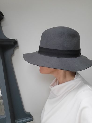 Witchery 100% Wool Grey Fedora - One Size
