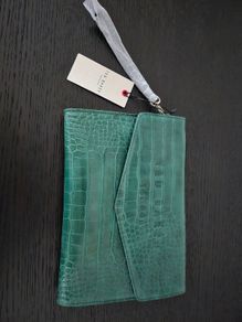 Brand New Ted Baker croc detail debossed envelope pouch