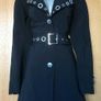 Rare Vintage Karen Millen Black Long Mac Trench Coat Image 5