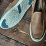 mens slip on faux leather shoes Image 2