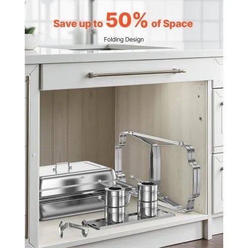 Features & Details Elegant Silver Finish: The modern silver color of this chafing dish warmer adds a sophisticated touch to any event. Whether it's a buffet, party, or wedding, this sleek design enhances your table setting and elevates the atmosphere 