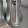 TATA silver bling ankle strap high heels Sz 38 (Fit 5UK) Image 4