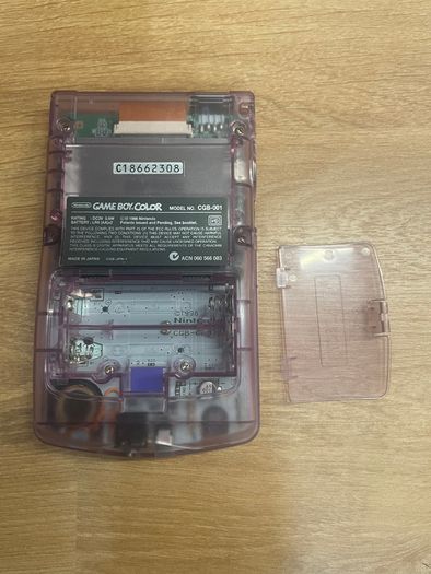 Perfect Xmas Gift Nintendo Gameboy Color Purple Clear CGB-001 + Tetris + Kirby's Star Stacker + Tamagotchi
