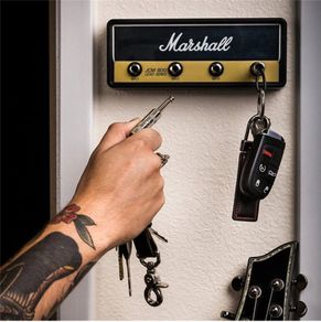 Marshall Amp Style Wall Mounting Key Holder With 4 Keychains Classical Vintage Style Guitar Amp Key Hanger