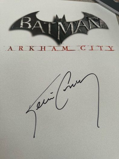 Kevin Conroy Signed Batman Arkham City Poster