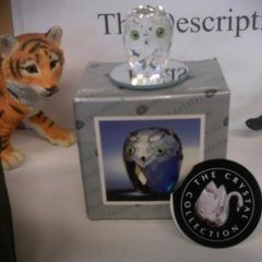 owl crystal glass