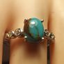 Sierra Nevada Turquoise & Zircon Ring (Bargain) Image 3