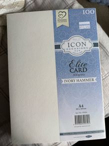 300 gsm Ivory Hammered Paper for wedding Invites